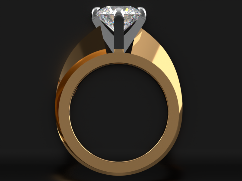 jrSOIGNÉ G03B Emerald Halo Ring View