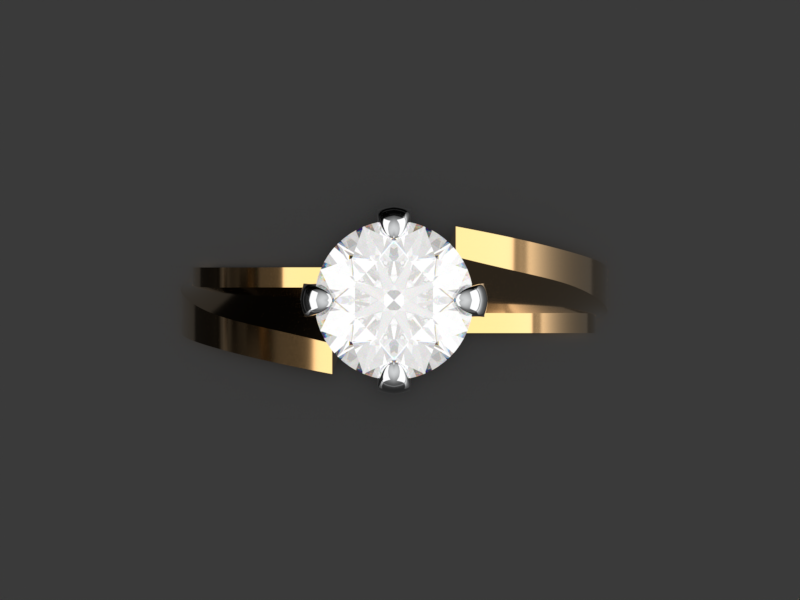 jrSOIGNÉ G03B Emerald Halo Ring View