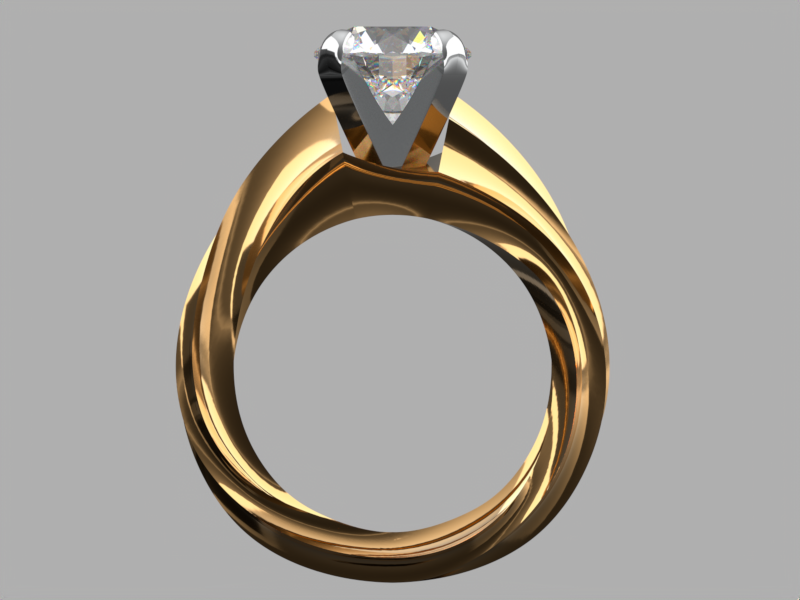 jrSOIGNÉ G04C Princess Cut Accent Ring Hover